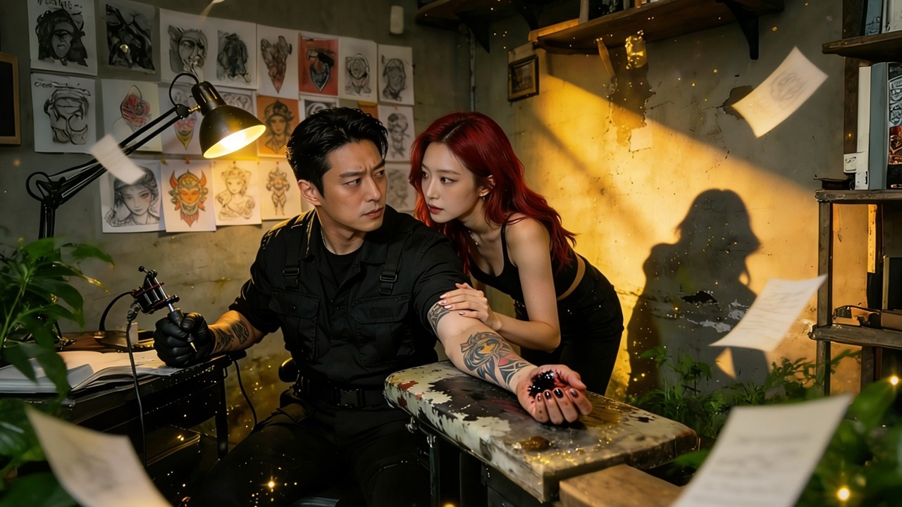 그녀는 위험한 계약에 묶인 여자, 나는 문신에 새겨진 사랑을 선택했다-《Press Me To Your Skin》