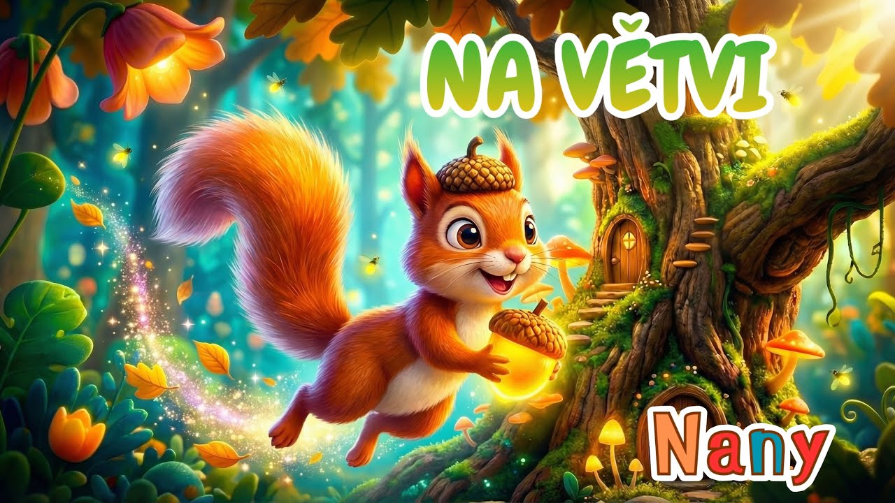 Na větvi - dětská písnička o veverce, datlovi, sově, roháčovi a hrdličce
