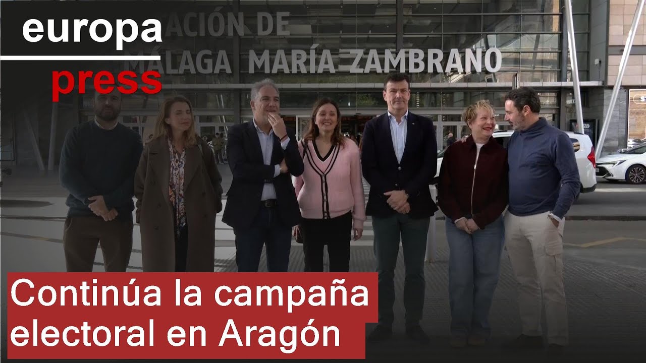 Los partidos políticos continúan con la campaña electoral para las autonómicas de Aragón