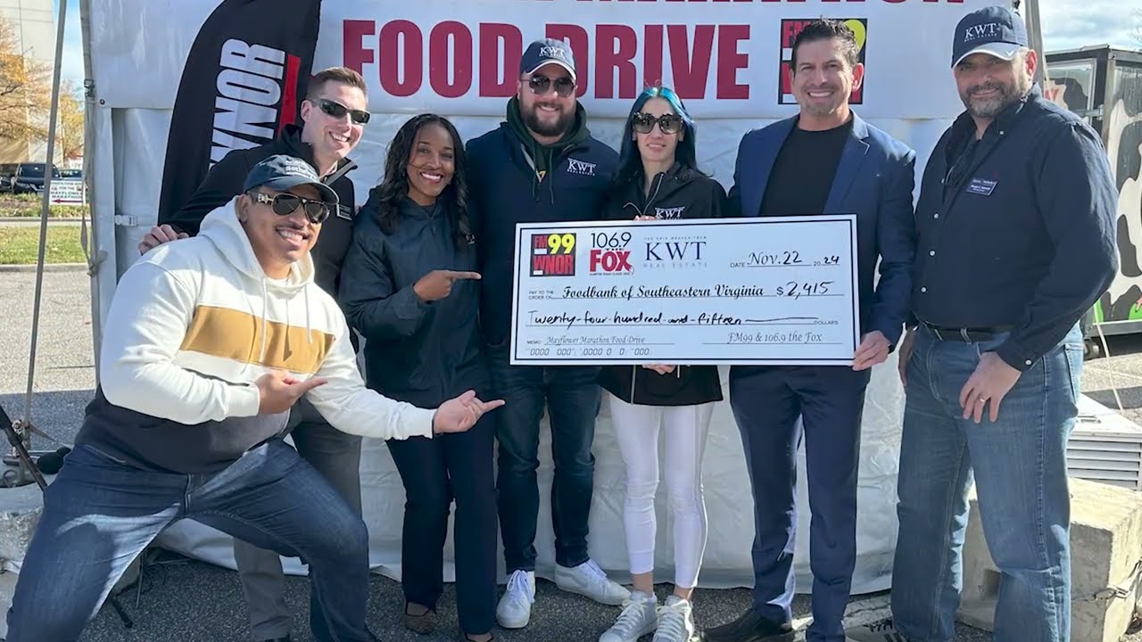 Kris Weaver Real Estate Team Interview - FM99's 28th Annual Mayflower Marathon Food Drive FM99 WNOR