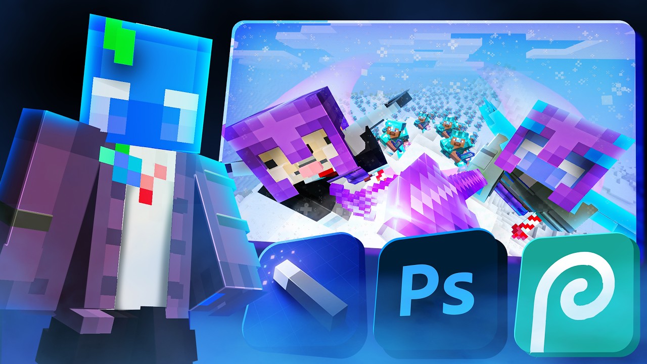 How to Make CLEAN Minecraft Thumbnails (Free)