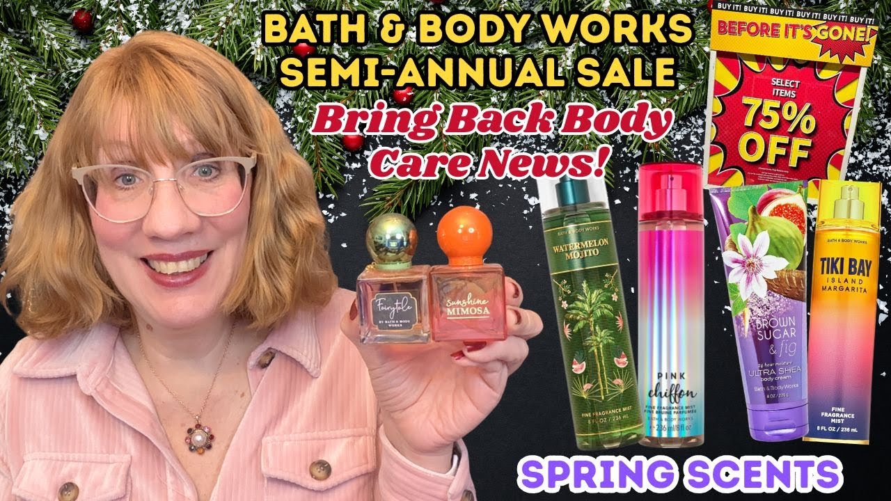 Полугодовая распродажа Bath & Body Works: возвращаем новости о средствах по уходу за телом!