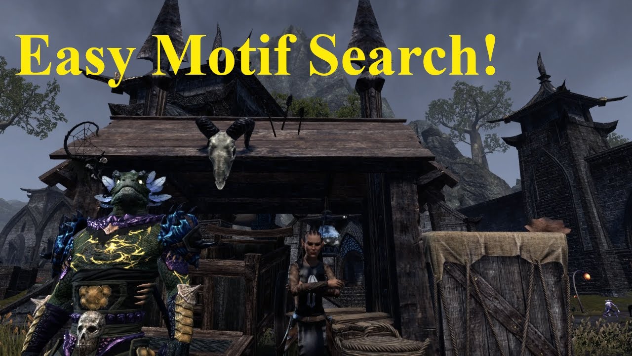 ESO Easy Motif Search Tip!