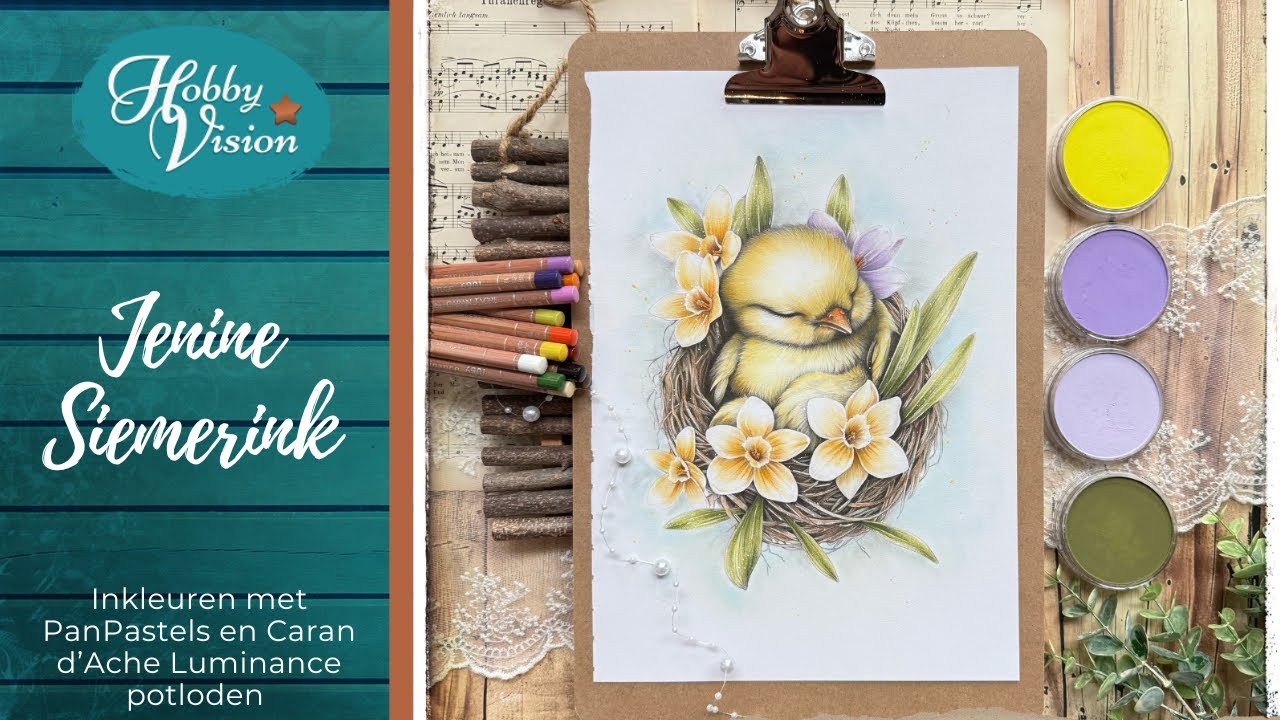 FBLive - 04-02-2026 - Jenine Siemerink - Inkleuren met PanPastels en Caran d'Ache Luminance potloden