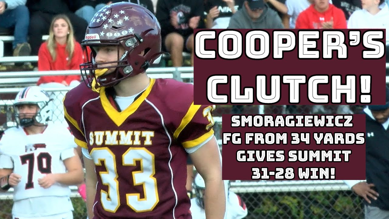 Summit 31 West Essex 28 | North 2 Group 3 Полуфинал | Cooper Smoragiewicz GW 34 ярда FG!