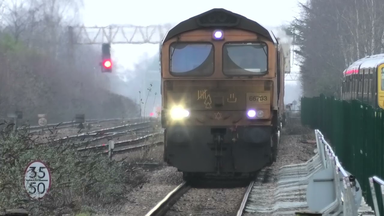 Dirty Face 66763 GBRf Class 66 - Leicester Station on Mon 26th Jan 2026