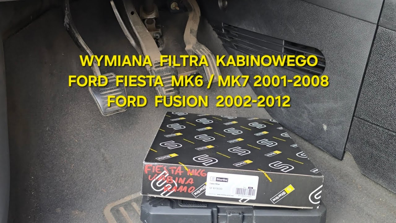 Wymiana Filtra Kabinowego Ford #Fiesta MK6 MK7 #Fusion (2002-2012) #kabinówka K1110