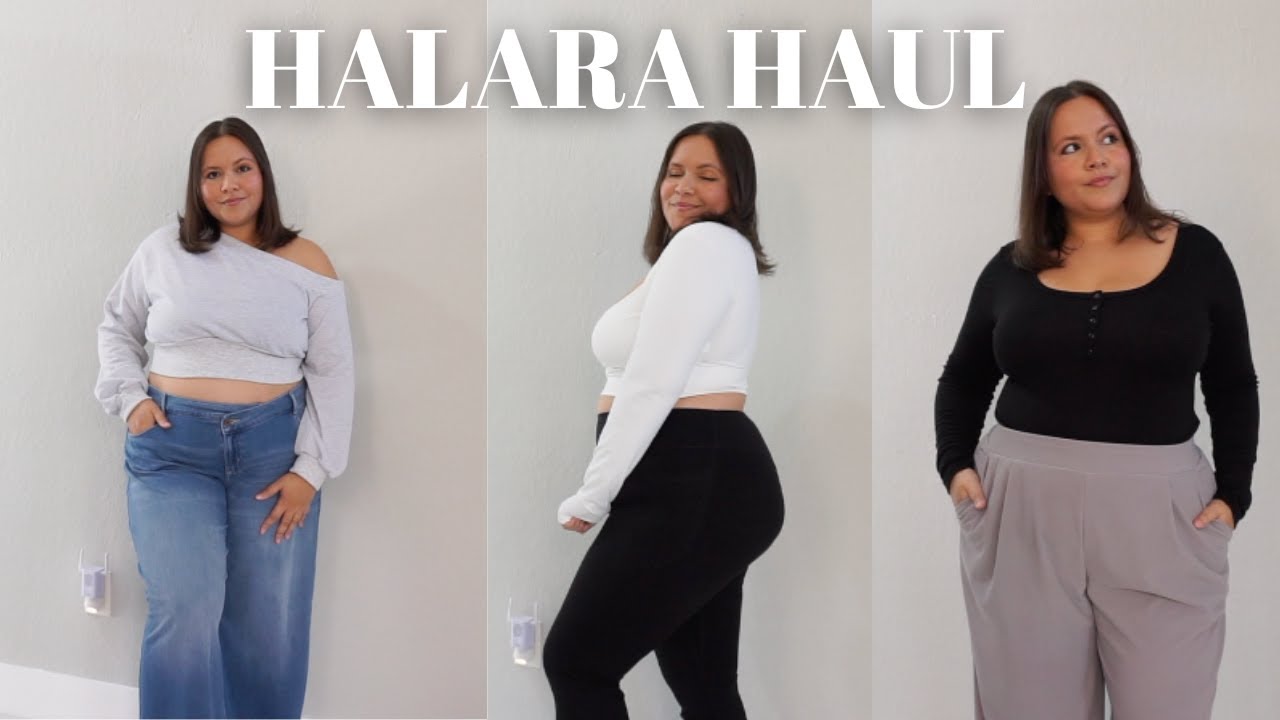 HALARA HAUL | Plus size active wear 1X, Jeans, Work pants + Athleisure wear | *Discount code*