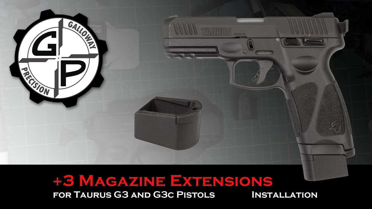 Taurus G3 +3 Magazine Extension Installation from Galloway Precision