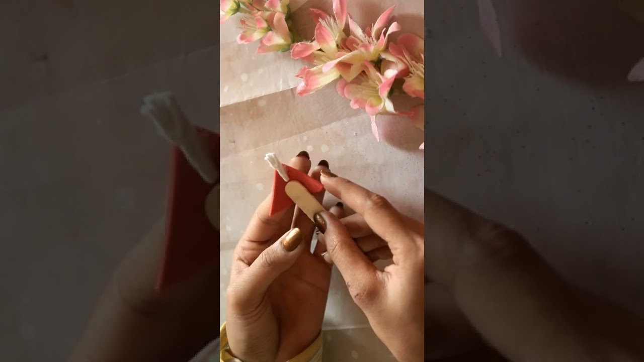 DIY Christmas Cap Bookmark | Music:AnothertimeMusician: LiQWYD #diy #youtubeshorts #christmas#share