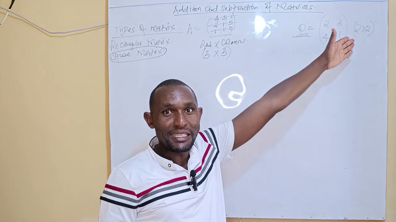 Addition and Subtraction of Matrices- Matrix Operations Explained Step by Step Part 2 by Mr. Stephen