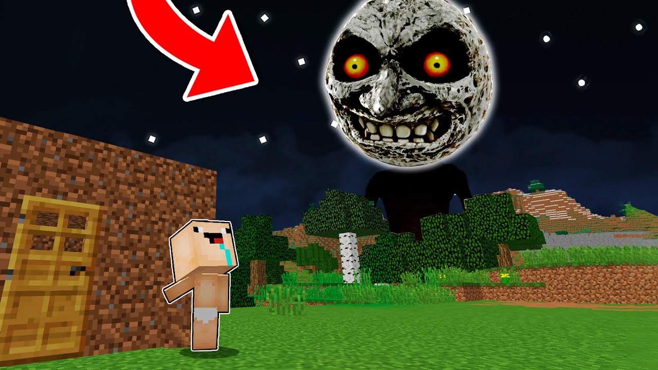 SCARY MOON... NO LA MIRES en MINECRAFT 😰 🌖 BEB&Eacute; NOOB NO MIRES LA LUNA