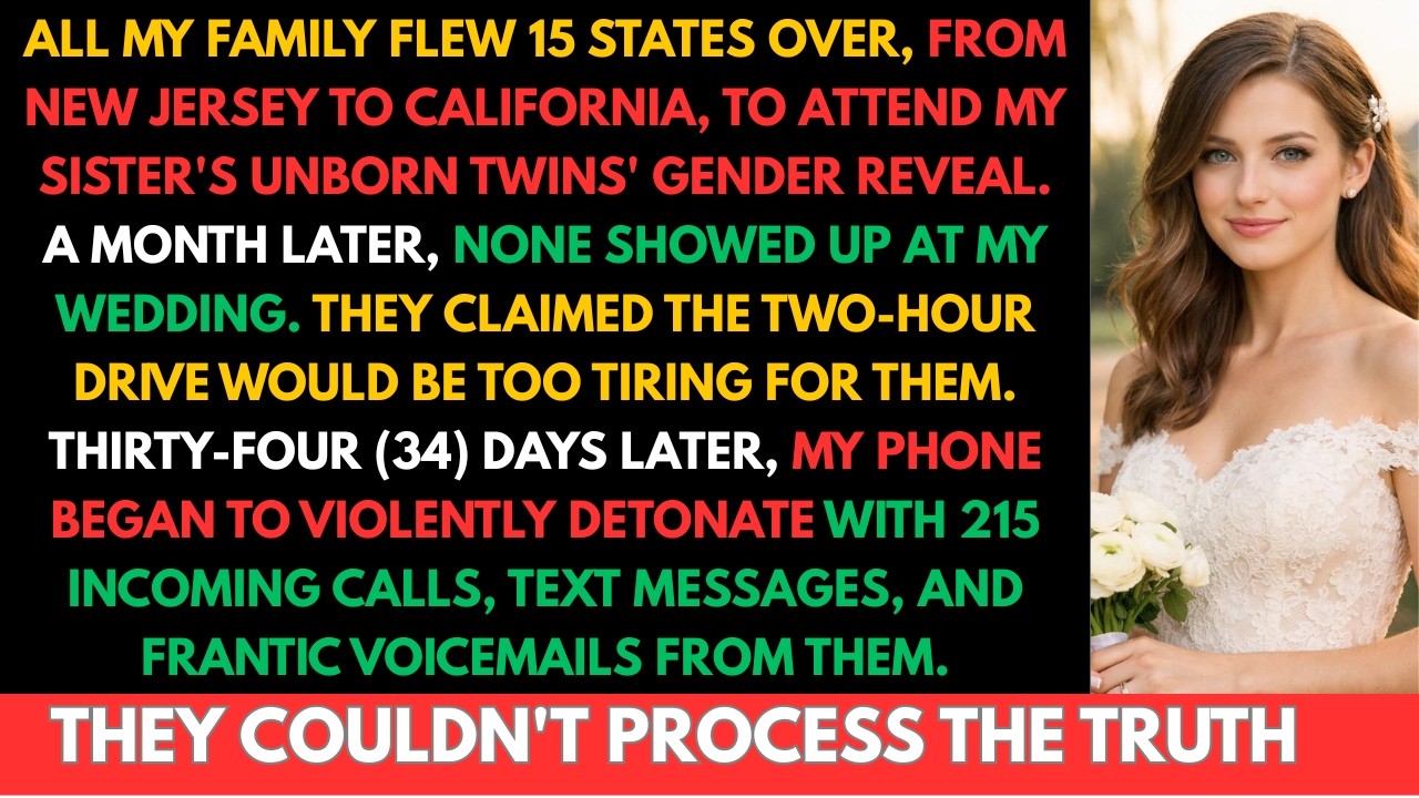 My Family Flew 15 States Over To Attend My Sister's Gender Reveal, But None Showed Up At My Wedding