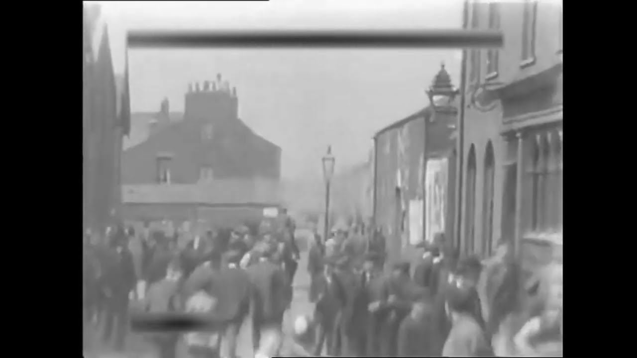 1890's - unidentified film about a factory exit in Leeds