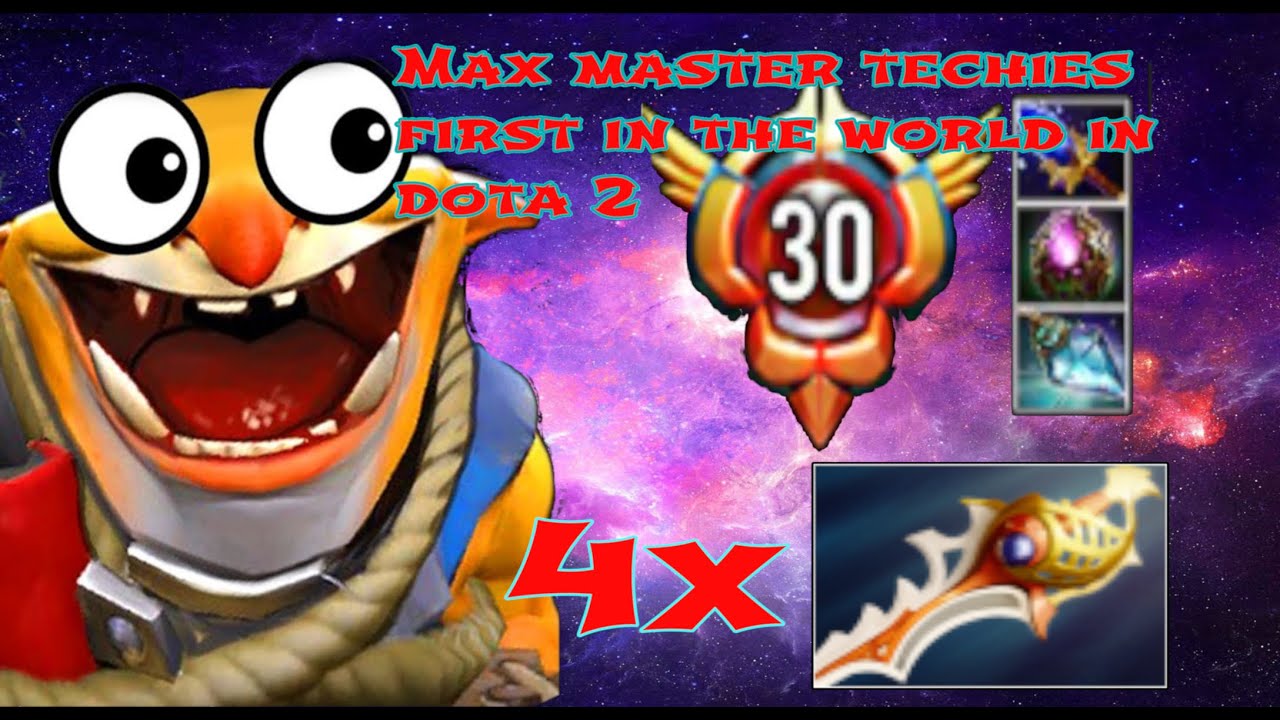 Max master techies first in the world in dota 2 patch 7.28