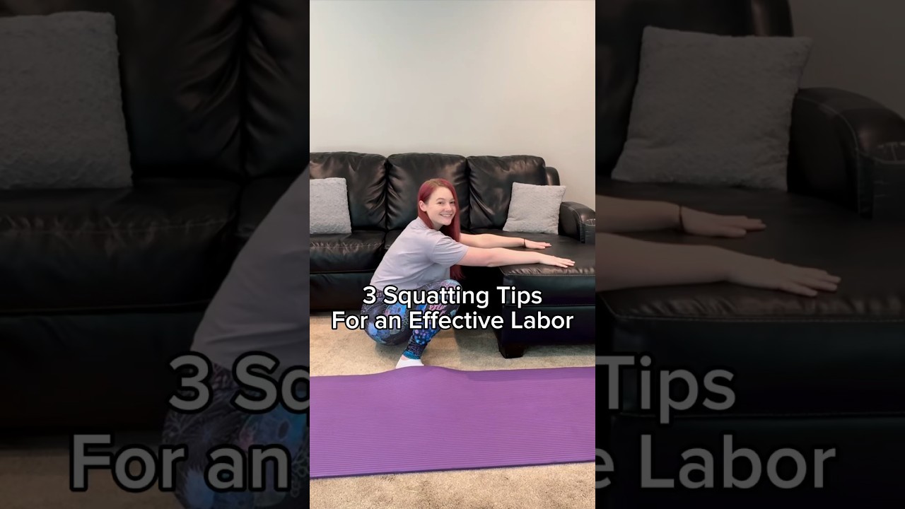 Gravity, Movement, & Deep Breaths #yoga #birth #doula #prenatal #postpartum #squat #newmom