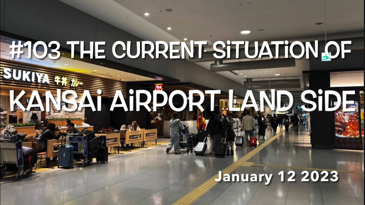 The current situation of Kansai airport land side in January 12 2024 