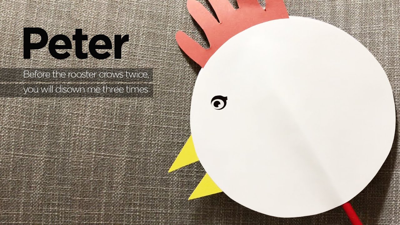 Peter denies Jesus |  Sunday school Crafts | disciples of Jesus