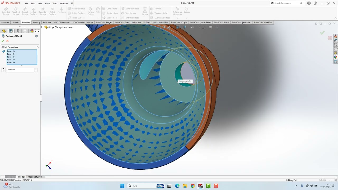 Solidworks Maçalı Kalıp
