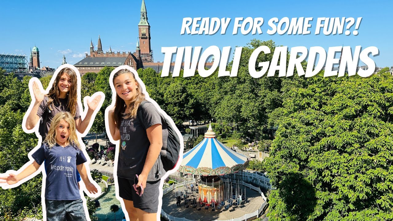 Family visit to Tivoli Gardens in Copenhagen, Denmark