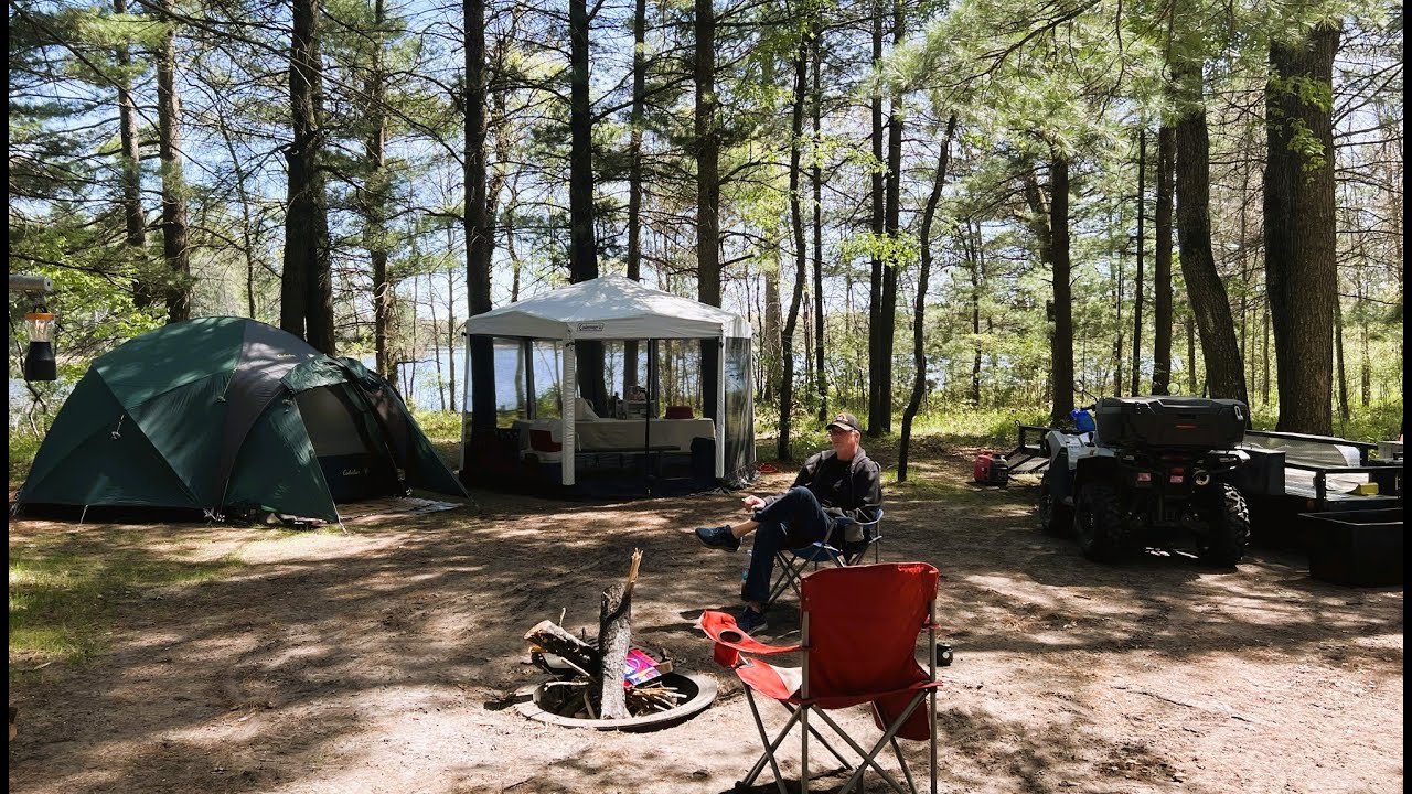 Mack Lake Tent Camping, Atv Off Road Riding Adventure Trip