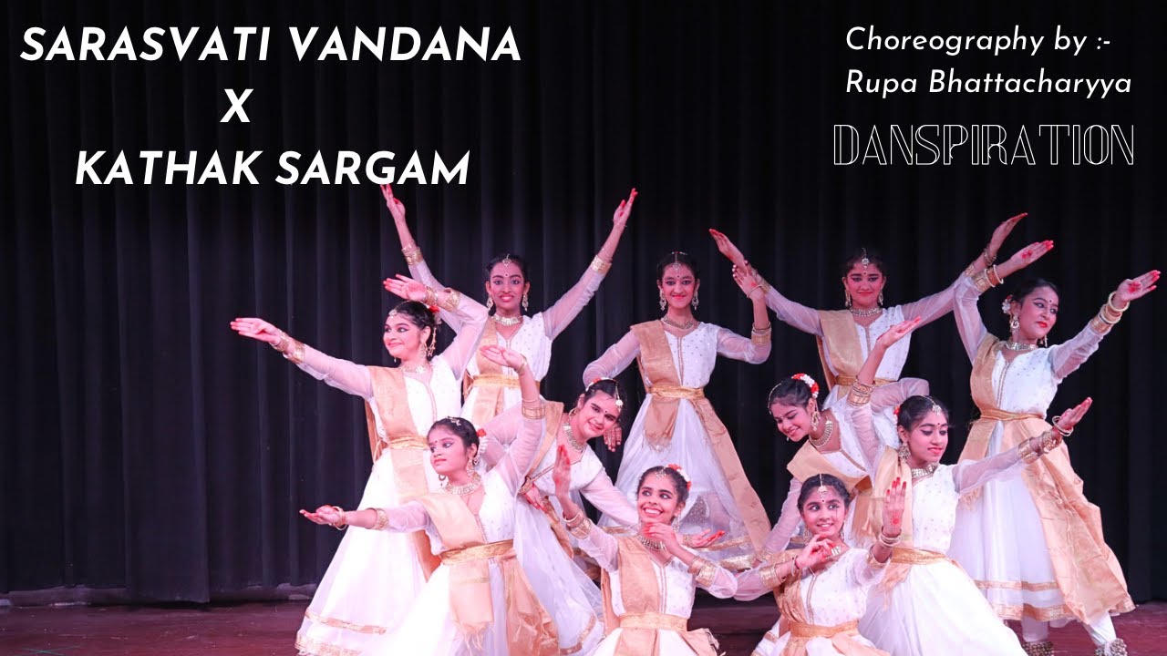 Saraswati Vandana|Kathak Fusion Sargam|Jaya brahma vidya|Group Dance|Danspiration|Rupa Bhattacharyya