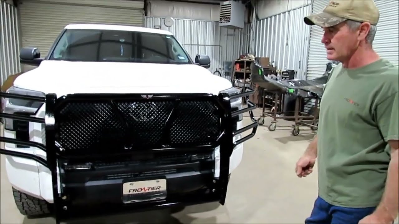 Frontier Grille Guard 2022 Toyota Tundra Install