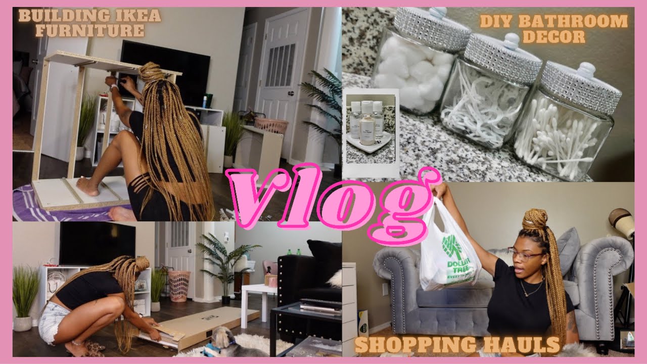 KUWAJ| Struggling to put up IKEA Furniture, DIY bathroom Decor,Shopping Hauls + More | Akeira Janee’