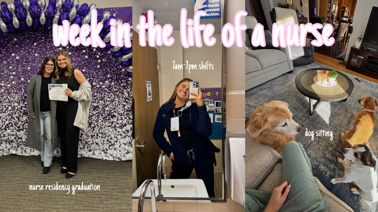 REALISTIC WEEK IN MY LIFE AS A FULL TIME NURSE | post shift debriefs, dog sitting, morning routine