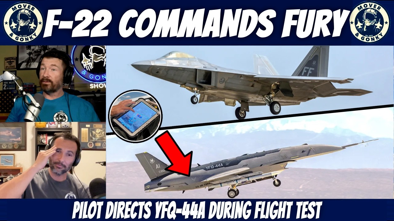 F-22 Pilot Commands a Drone Wingman From the Cockpit
