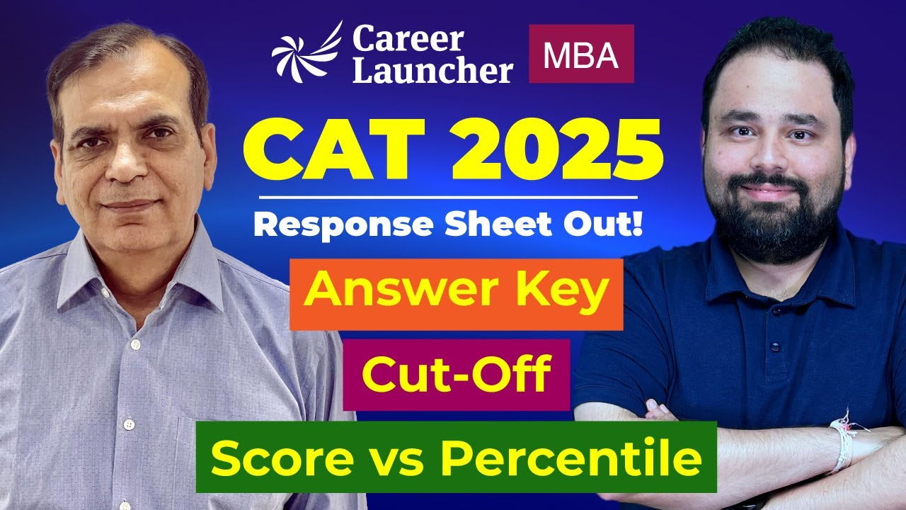 CAT 2025 Response Sheet OUT! Normalized Score vs Percentile, Answer Key, Cut-Offs