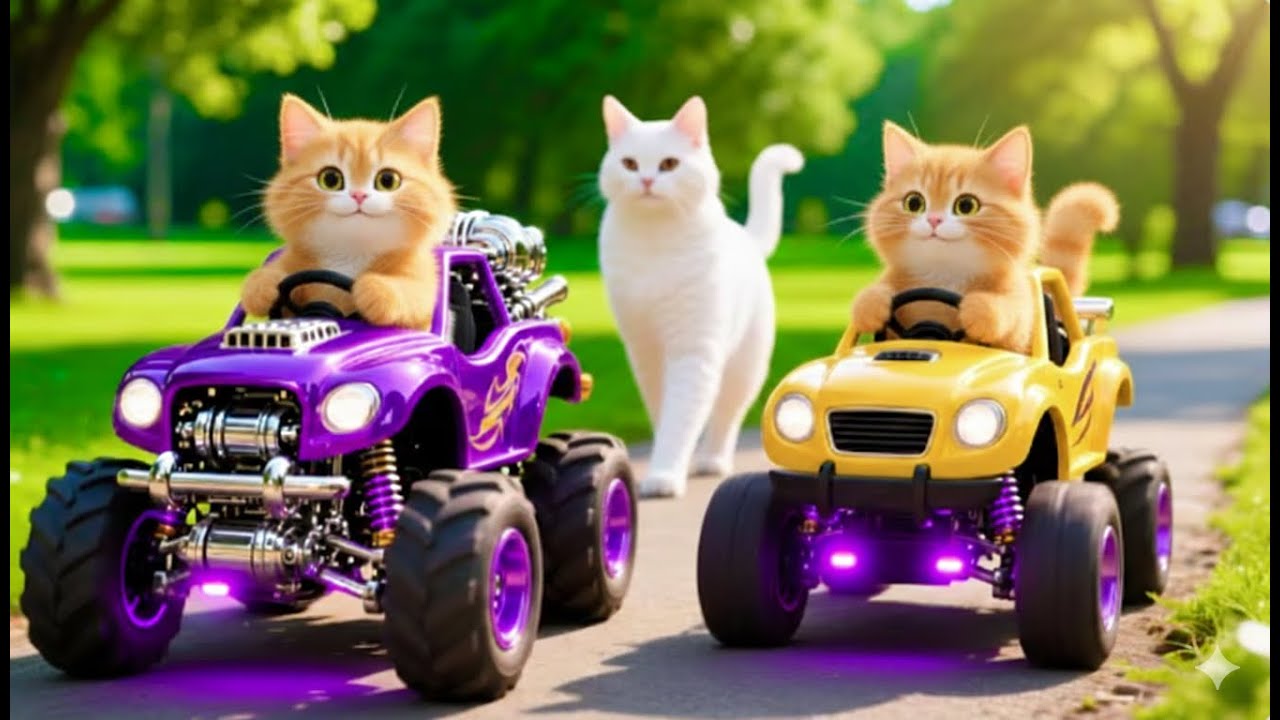 Mama Cat Trims Fur on the Farm and Makes Tiger Hat For Kittens At Home🐾🎩🐯