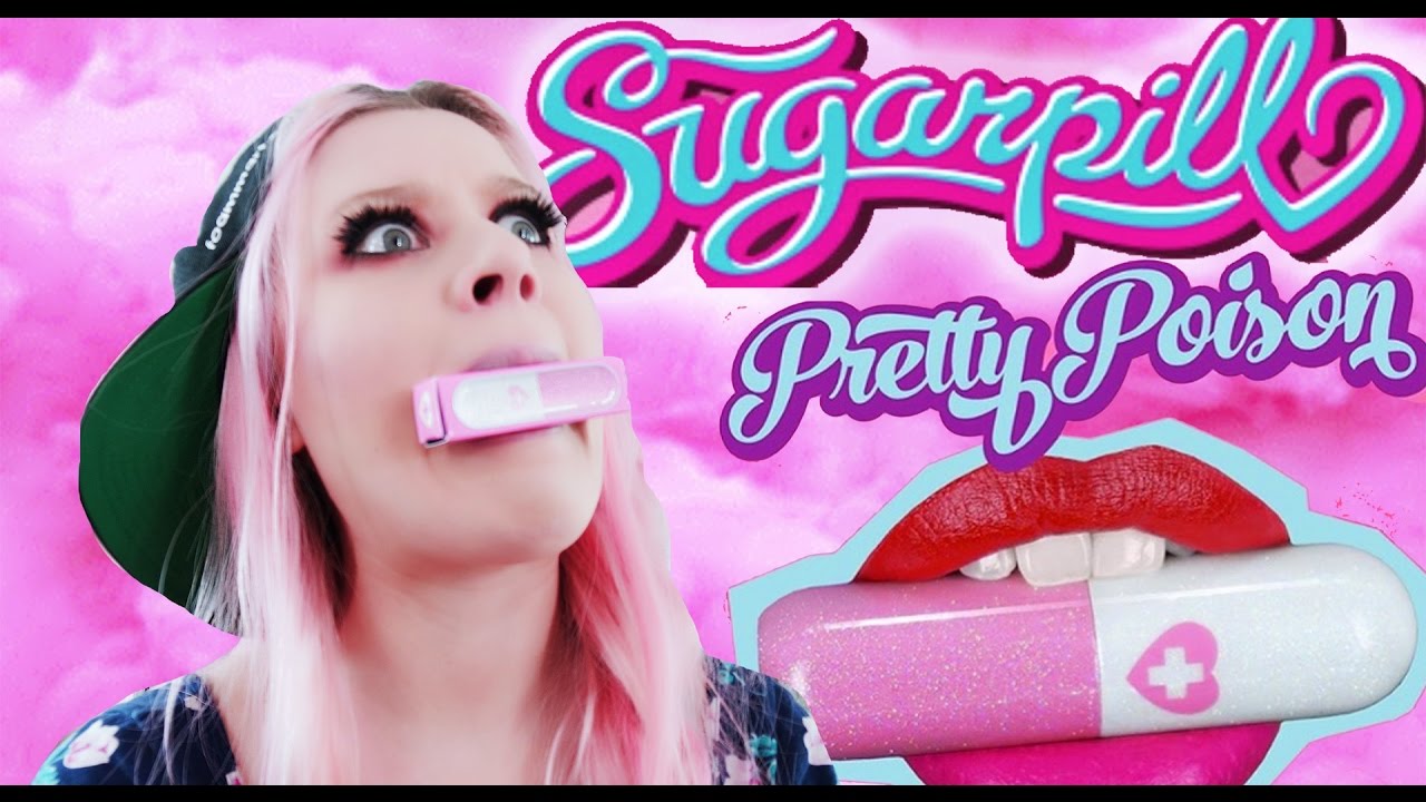 Sugarpill lipstick try-on/review