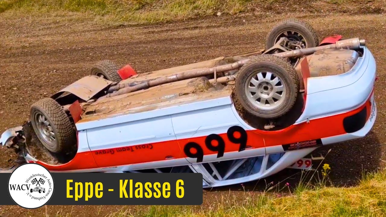 AUTOCROSS Eppe (D) 2024 - Klasse 6 WACV: Lauf 2+3 mit Überschlag (HD)