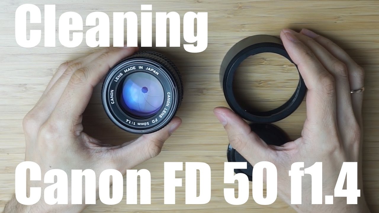 Canon FD 50mm f1.4: Cleaning aperture blades