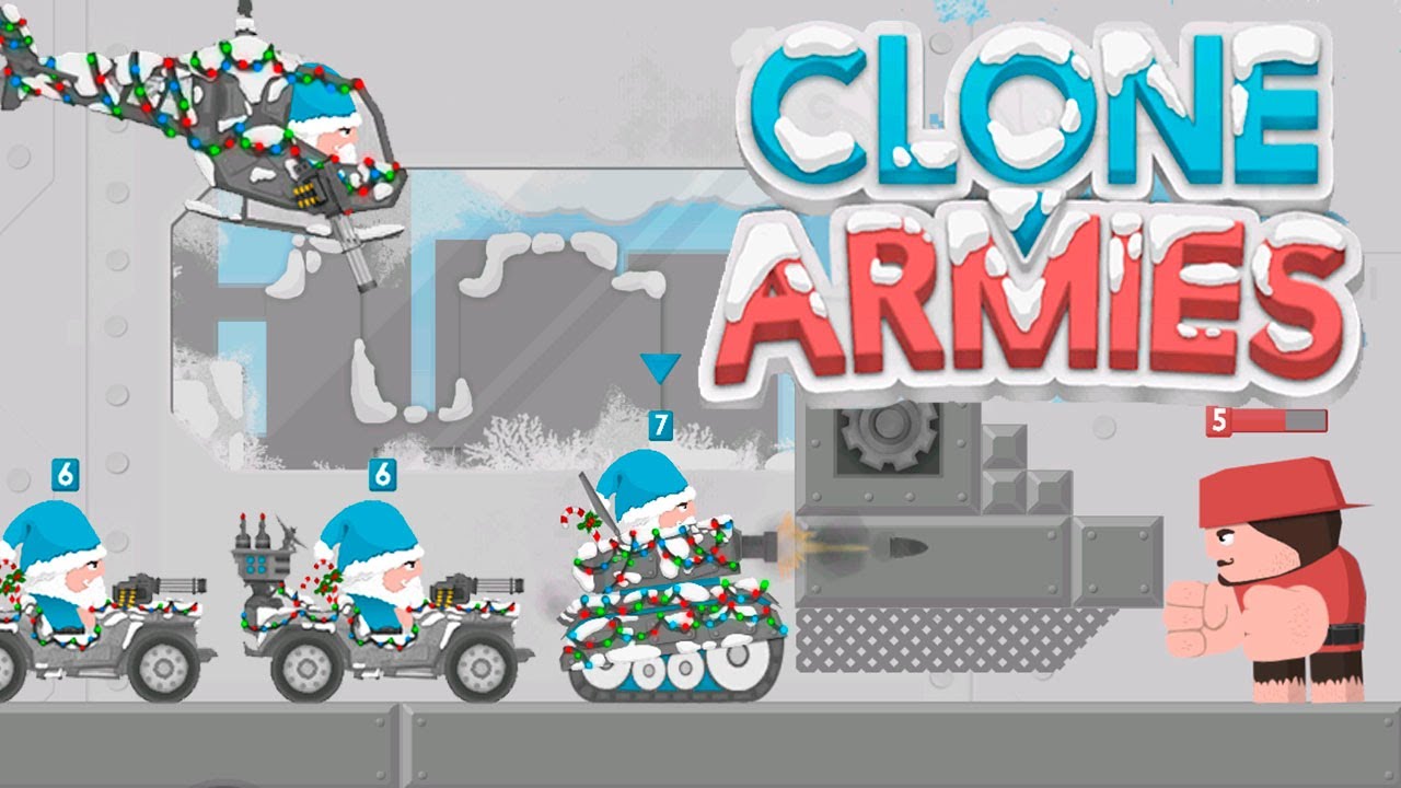 Christmas Update! Clone Armies! 2D Games! Новые праздничные скины