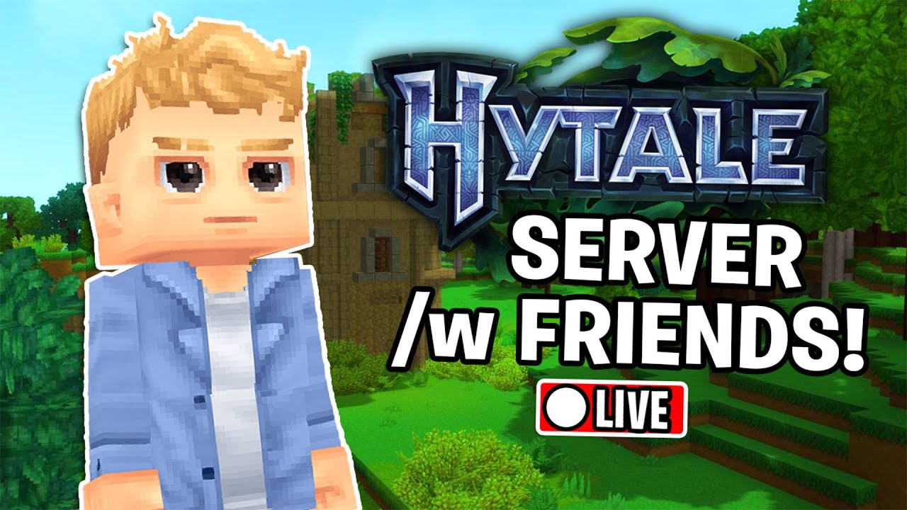 🔴 HYTALE On The FRIENDS SERVER LIVE!! (this game is really fun!)
