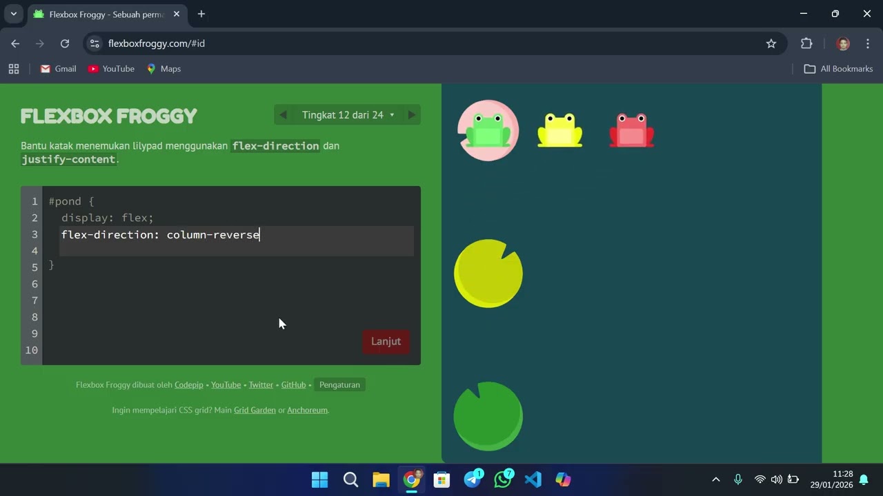 dari nol sampe jago css flexbox cuma main game doang
