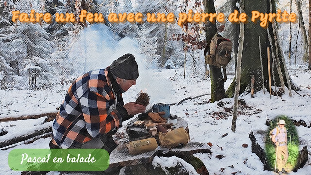 Faire un feu avec une pierre de Pyrite