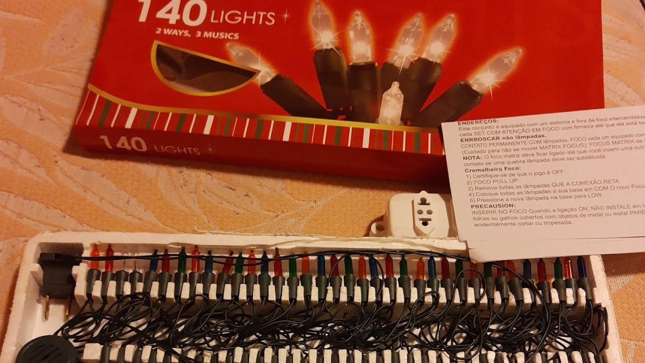 Pisca pisca 140 lâmpadas musical 🎄🎄