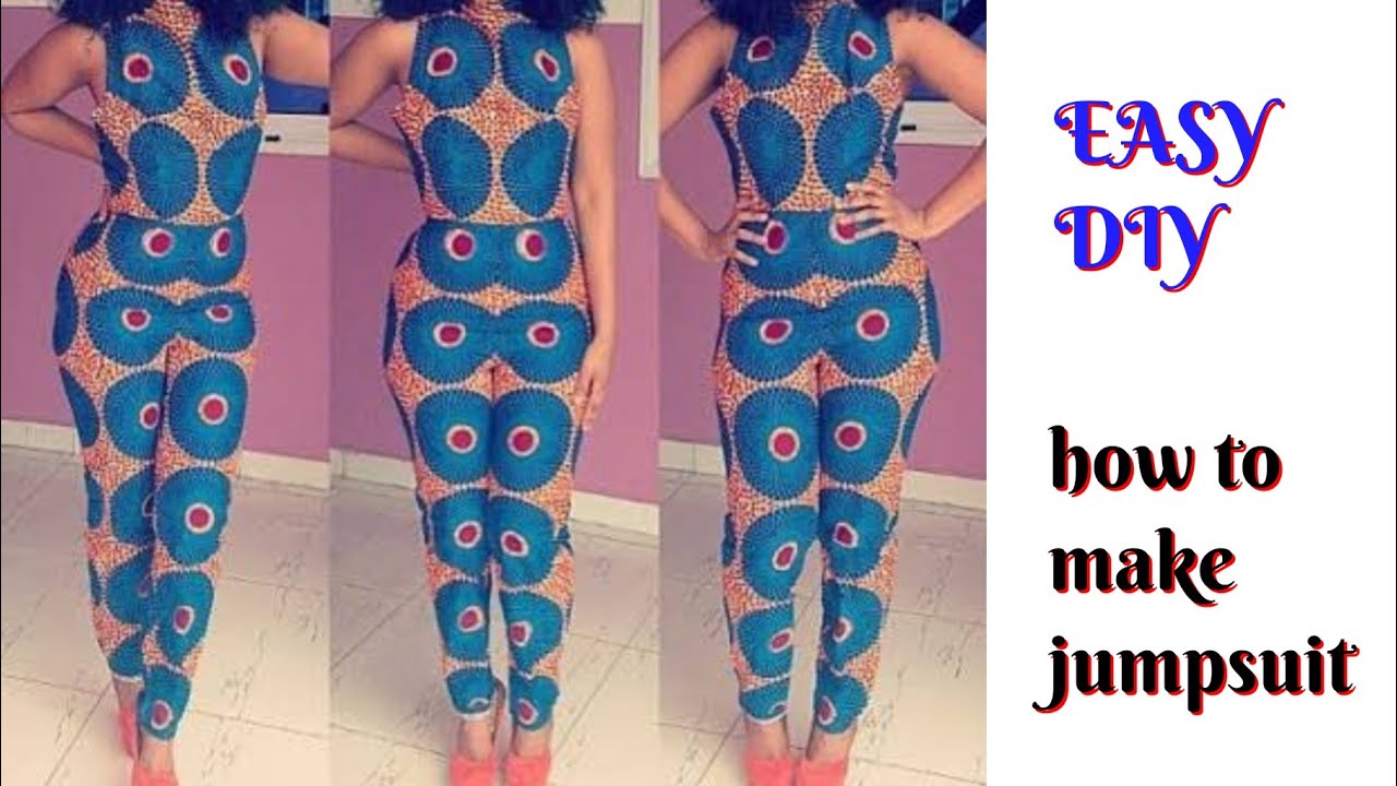 How To Cut and Sew A Jumpsuit/Full video