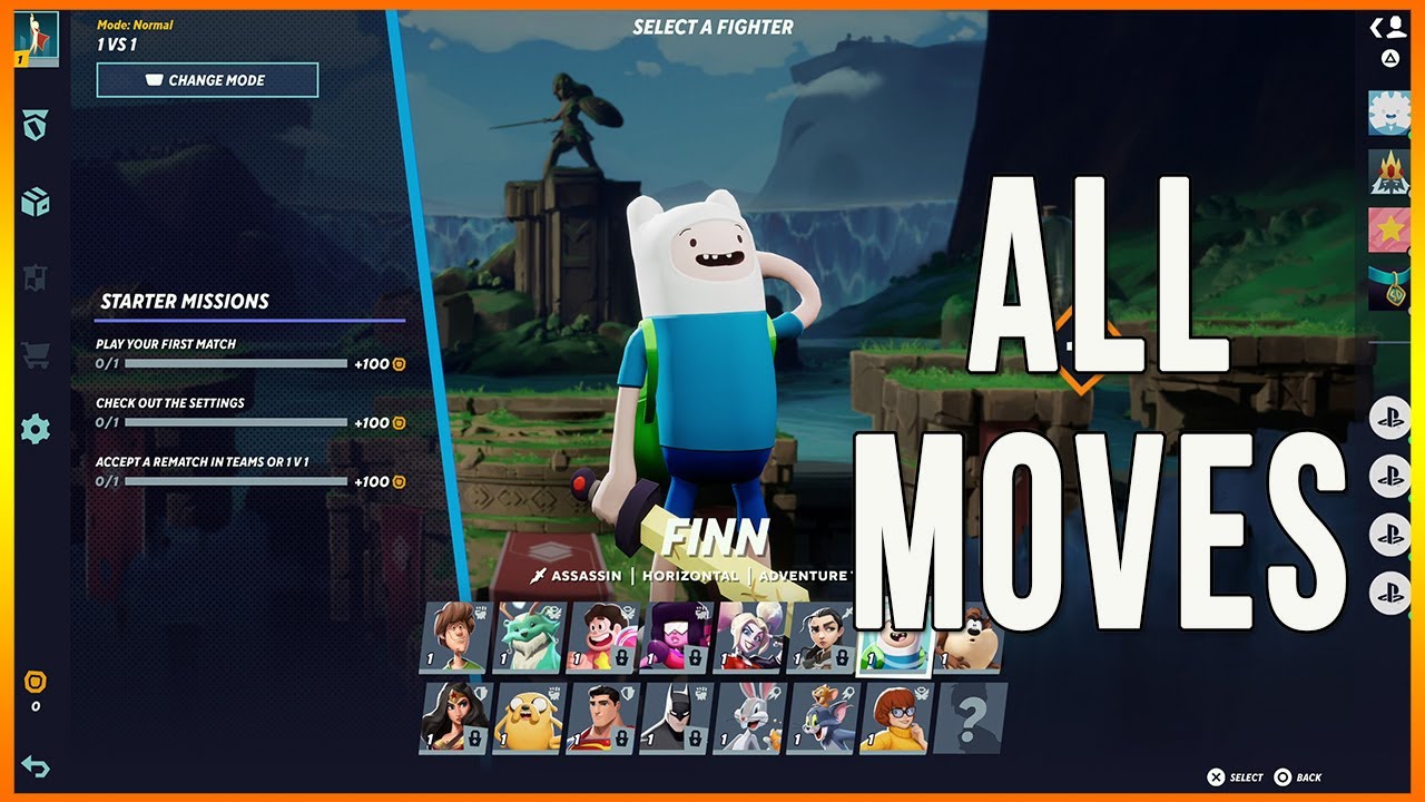 Multiversus Alpha - Finn Move list