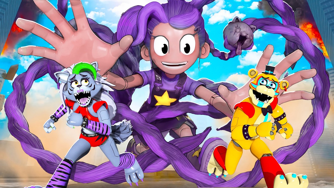 Гигантская Лили Лавбрейдс уничтожает аниматроников из FNAF в виртуальной реальности!