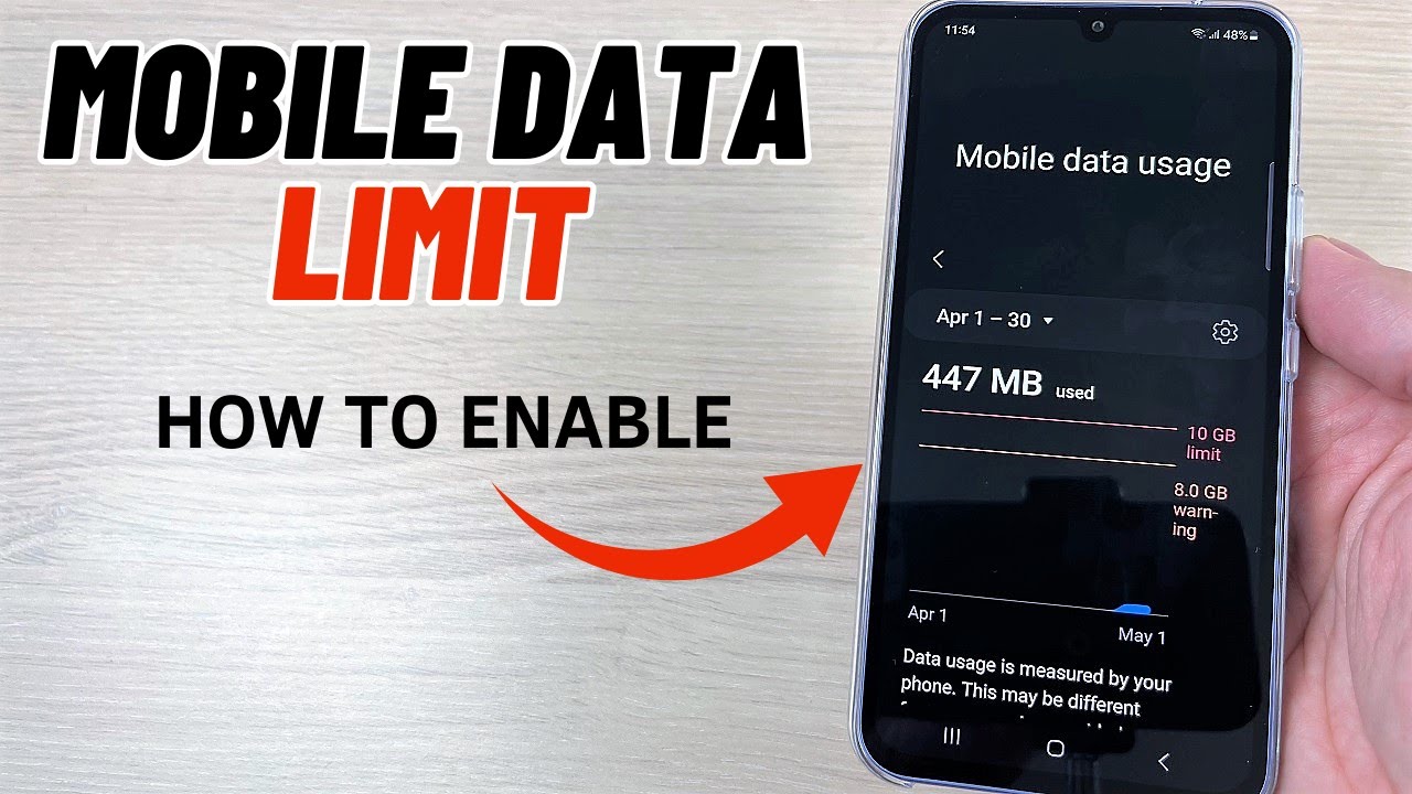How to Set MOBILE DATA LIMIT on Samsung Galaxy