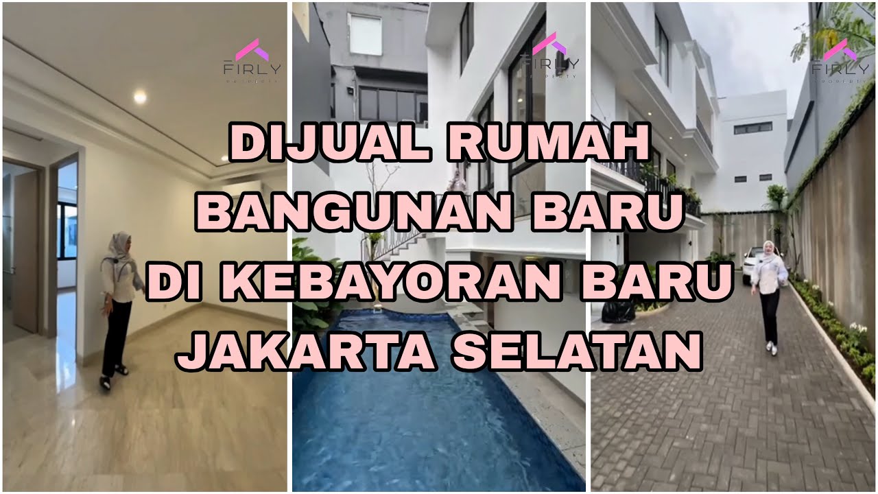 DIJUAL RUMAH BANGUNAN BARU DI KEBAYORAN BARU JAKARTA SELATAN
