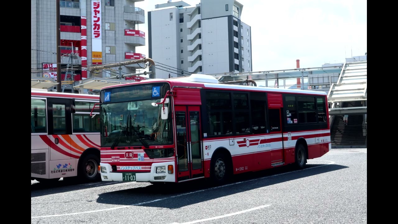 走行音 京阪バス ｴｱﾛｽﾀｰ(QKG-MP38FM) 4号経路 石山駅→大石小学校
