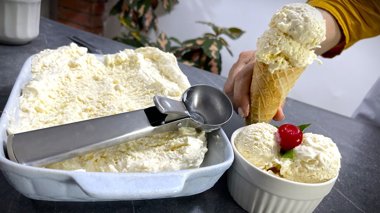RIQUISIMOS Helados CREMOSOS de Coco - SOLO 4 Ingredientes 🍦🥥🌴