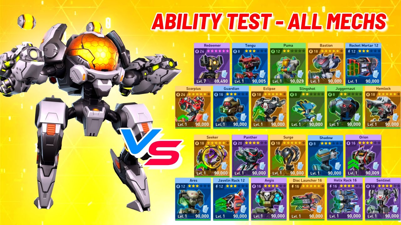New Mech Solis Vs All Mechs - Ability Test Spotlight - Mech Arena