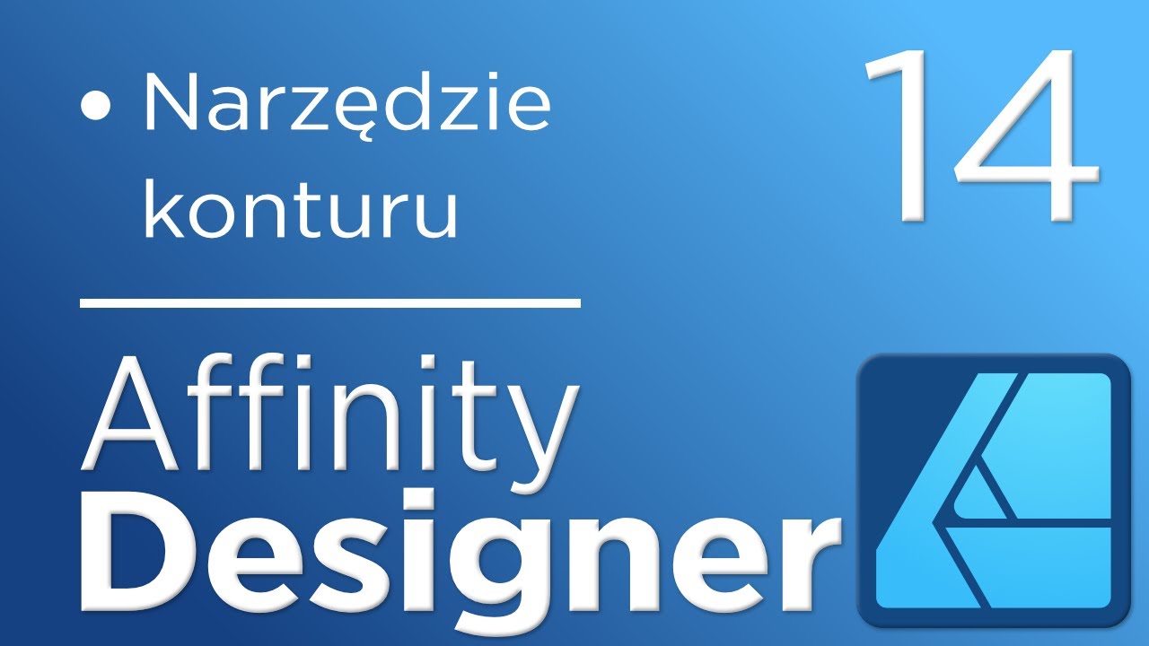 14. Kurs Affinity Designer V2 - Narzędzie konturu