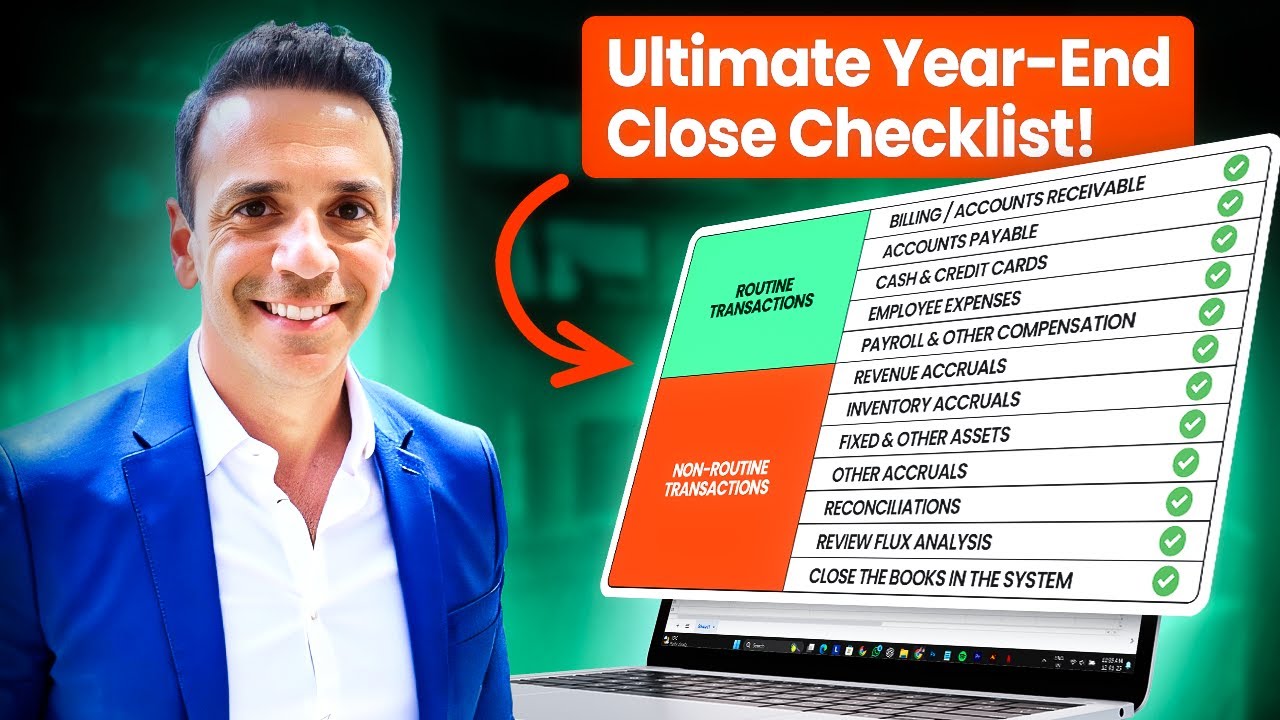 Year-End Accounting Close Checklist (free template)